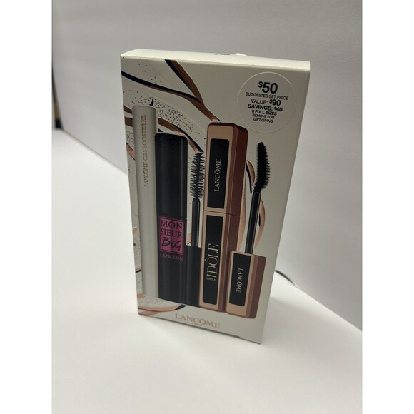Lancome Mascara Bestsellers Set - Monsier Big 01, Cils Booster XL, Lash Idole - Picture 1 of 2